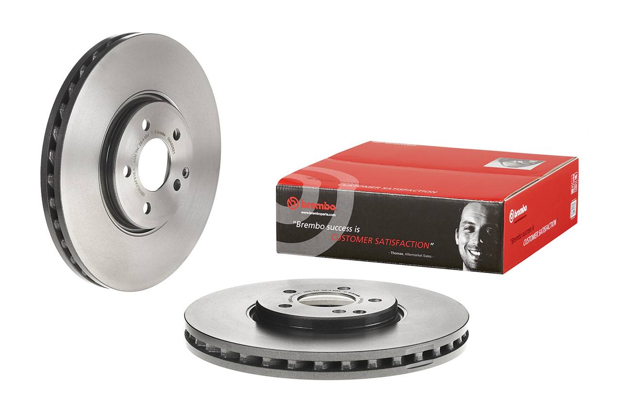 Mercedes Disc Brake Pad and Rotor Kit - Front (330mm) (Ceramic) Brembo