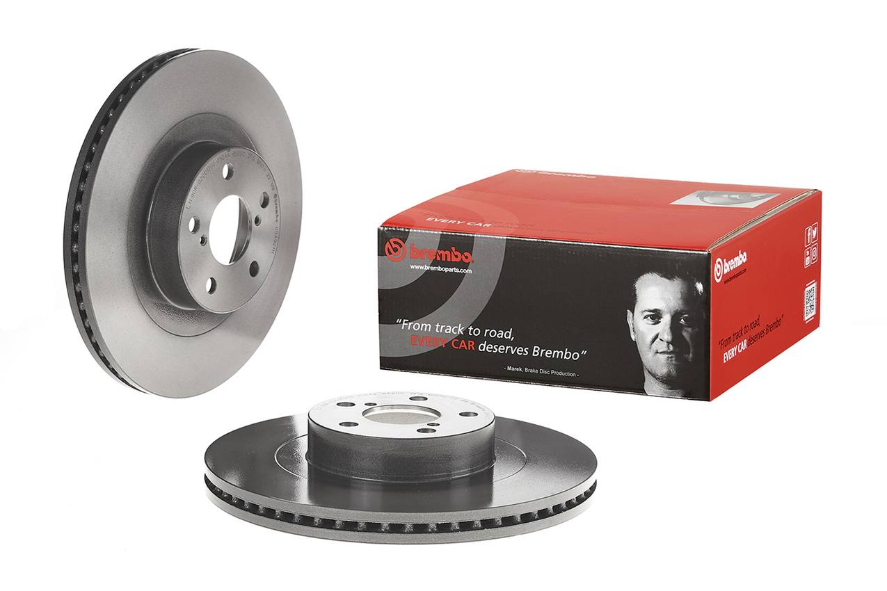 Subaru Disc Brake Pad and Rotor Kit - Front (293mm) (Ceramic) Brembo