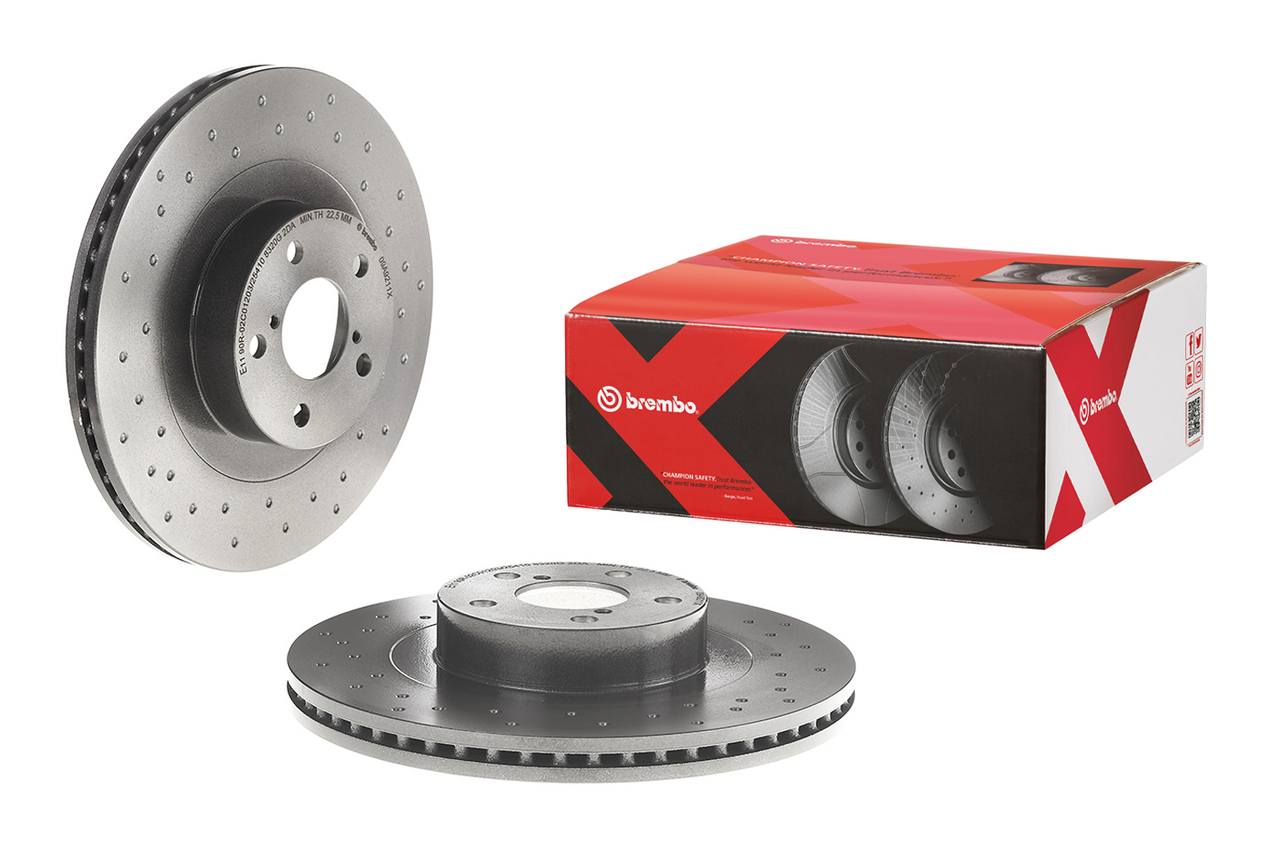 Subaru Disc Brake Pad and Rotor Kit - Front (293mm) (Ceramic) (Xtra) Brembo