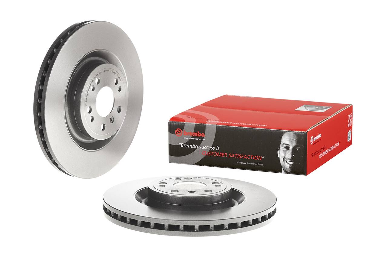 Mercedes Disc Brake Pad and Rotor Kit - Front (350mm) (Ceramic) Brembo