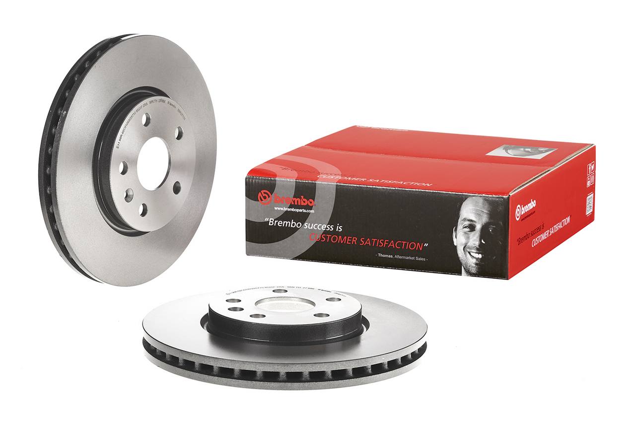 Buick Chevrolet Disc Brake Pad and Rotor Kit - Front (321mm) (Ceramic) Brembo