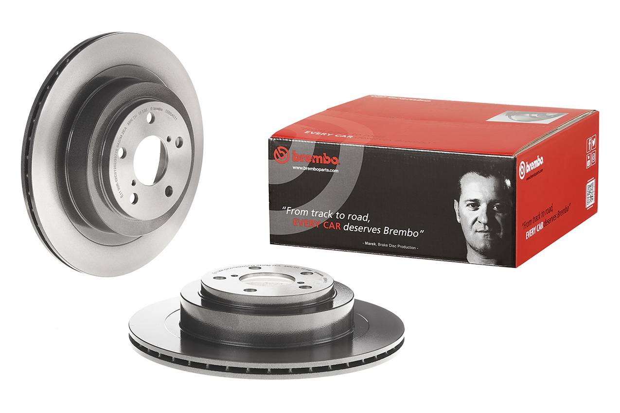 Subaru Disc Brake Pad and Rotor Kit - Rear (290mm) (Ceramic) Brembo