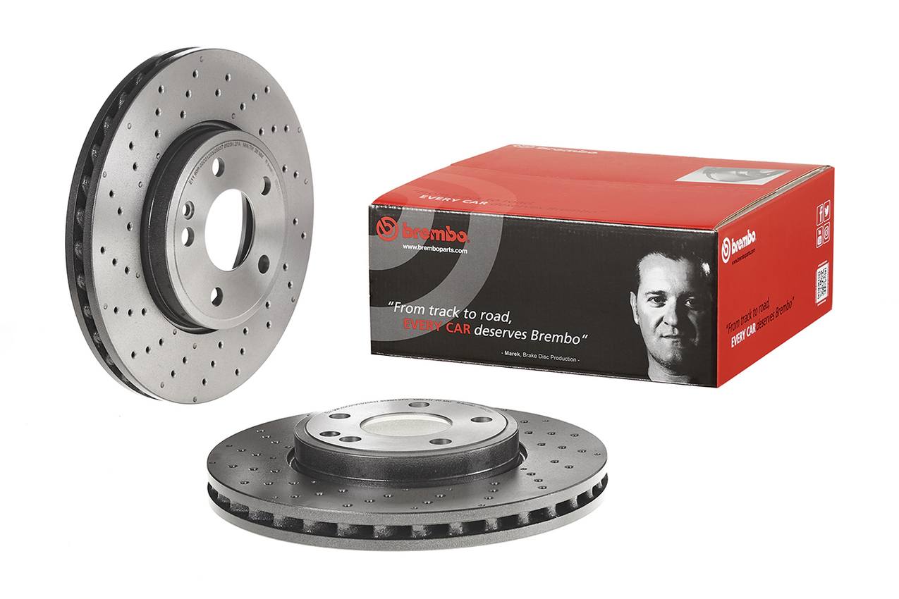 Mercedes Disc Brake Rotor - Front (295mm) 2464212512 Brembo