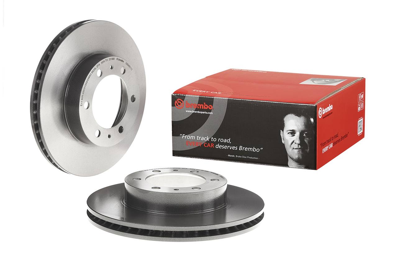 Toyota Disc Brake Pad and Rotor Kit - Front (319mm) (Ceramic) Brembo