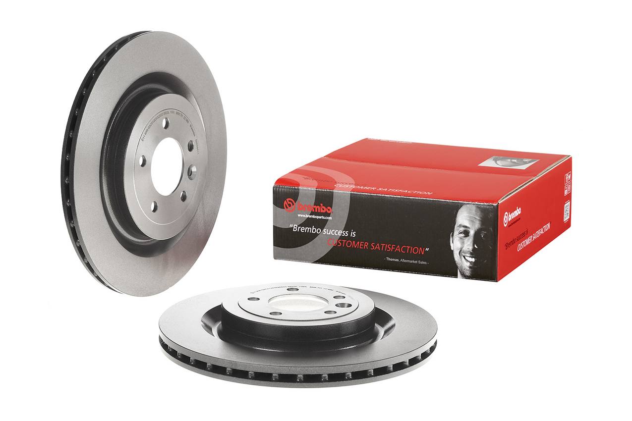 Land Rover Disc Brake Pad and Rotor Kit - Rear (365mm) (Low-Met) Brembo