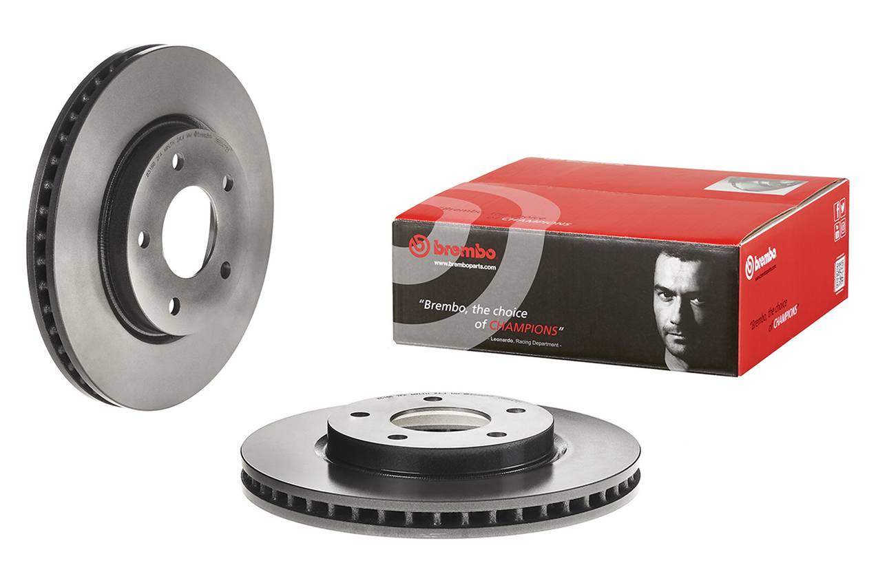 Dodge Disc Brake Pad and Rotor Kit - Front (276mm) (Ceramic) Brembo