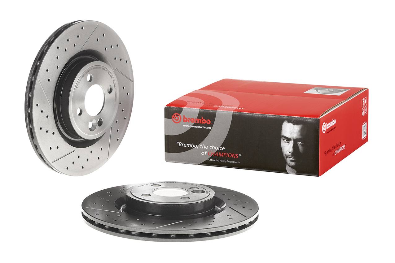 Mini Disc Brake Pad and Rotor Kit - Front (316mm) (Ceramic) Brembo