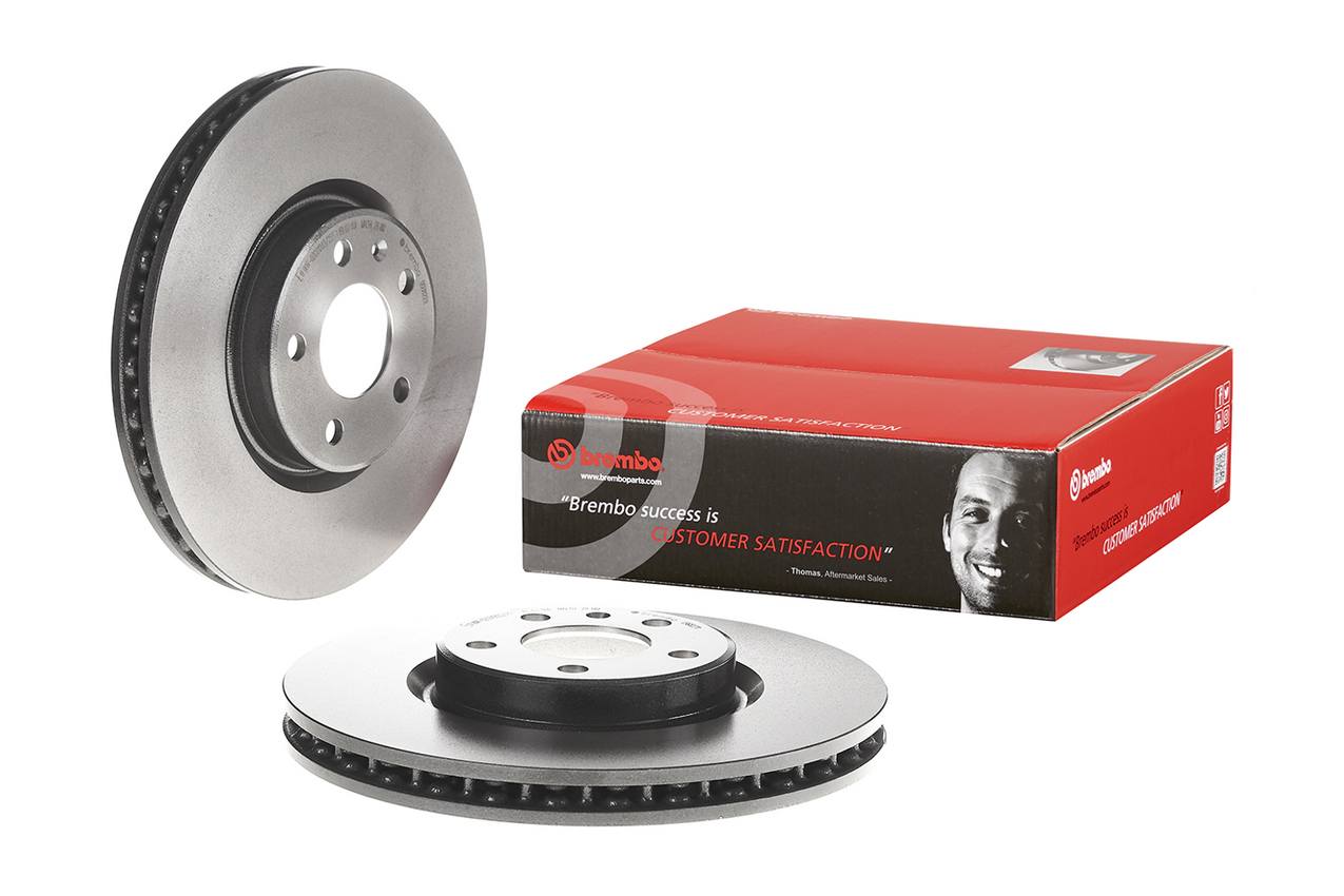 Audi Disc Brake Pad and Rotor Kit - Front (320mm) (Ceramic) Brembo