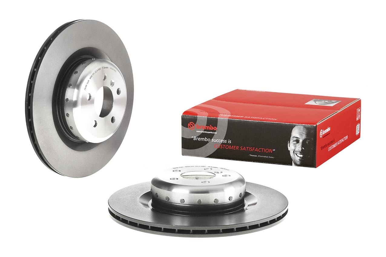 BMW Disc Brake Pad and Rotor Kit - Rear (385mm) (Low-Met) Brembo