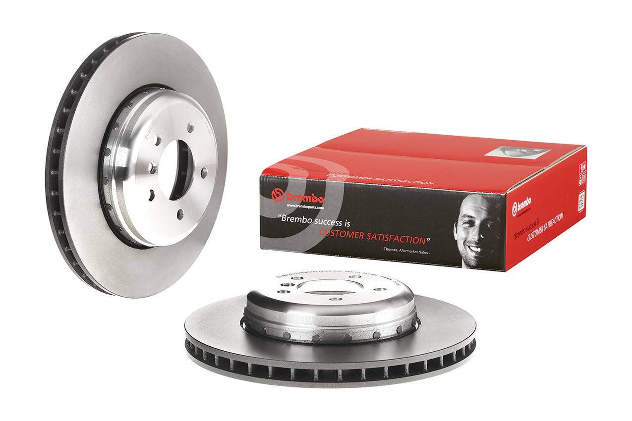 BMW Disc Brake Pad and Rotor Kit – Front (348mm) (Low-Met) Brembo