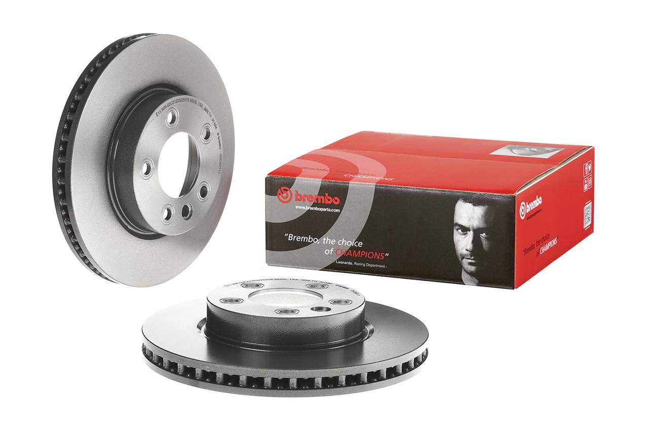 Porsche Volkswagen Disc Brake Pad and Rotor Kit - Front (330mm) (Low-Met) Brembo