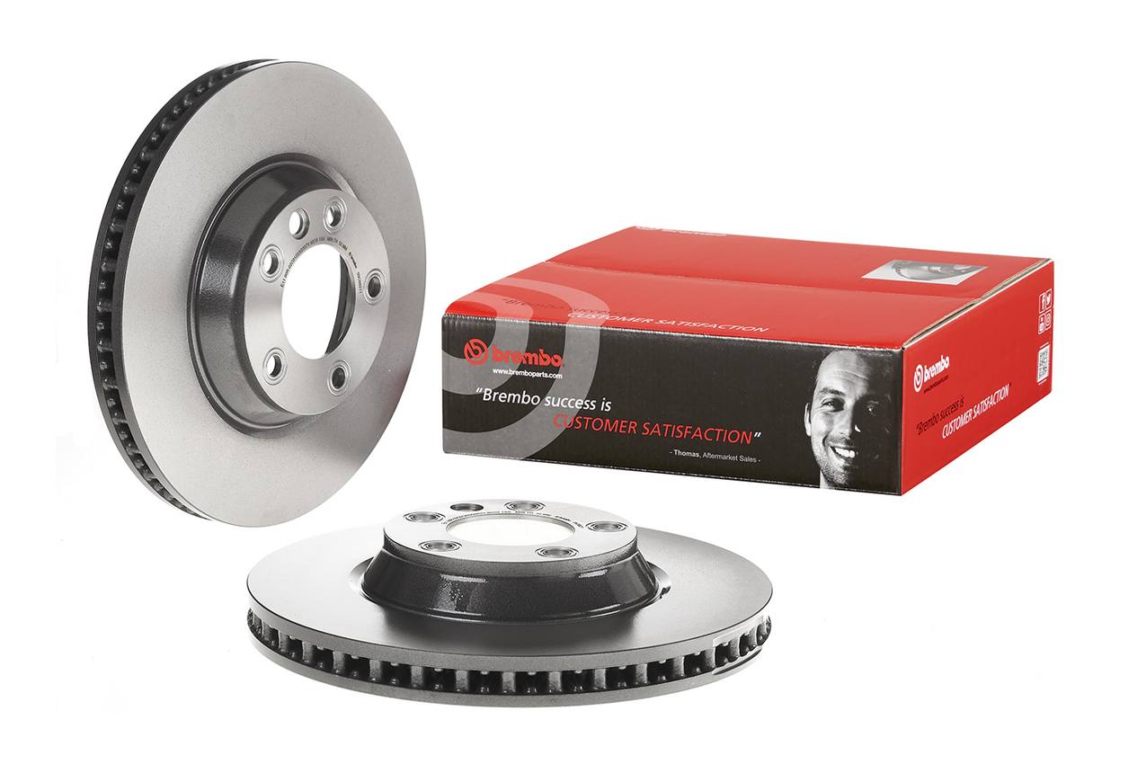 Porsche Disc Brake Pad and Rotor Kit - Front (350mm) (Low-Met) Brembo