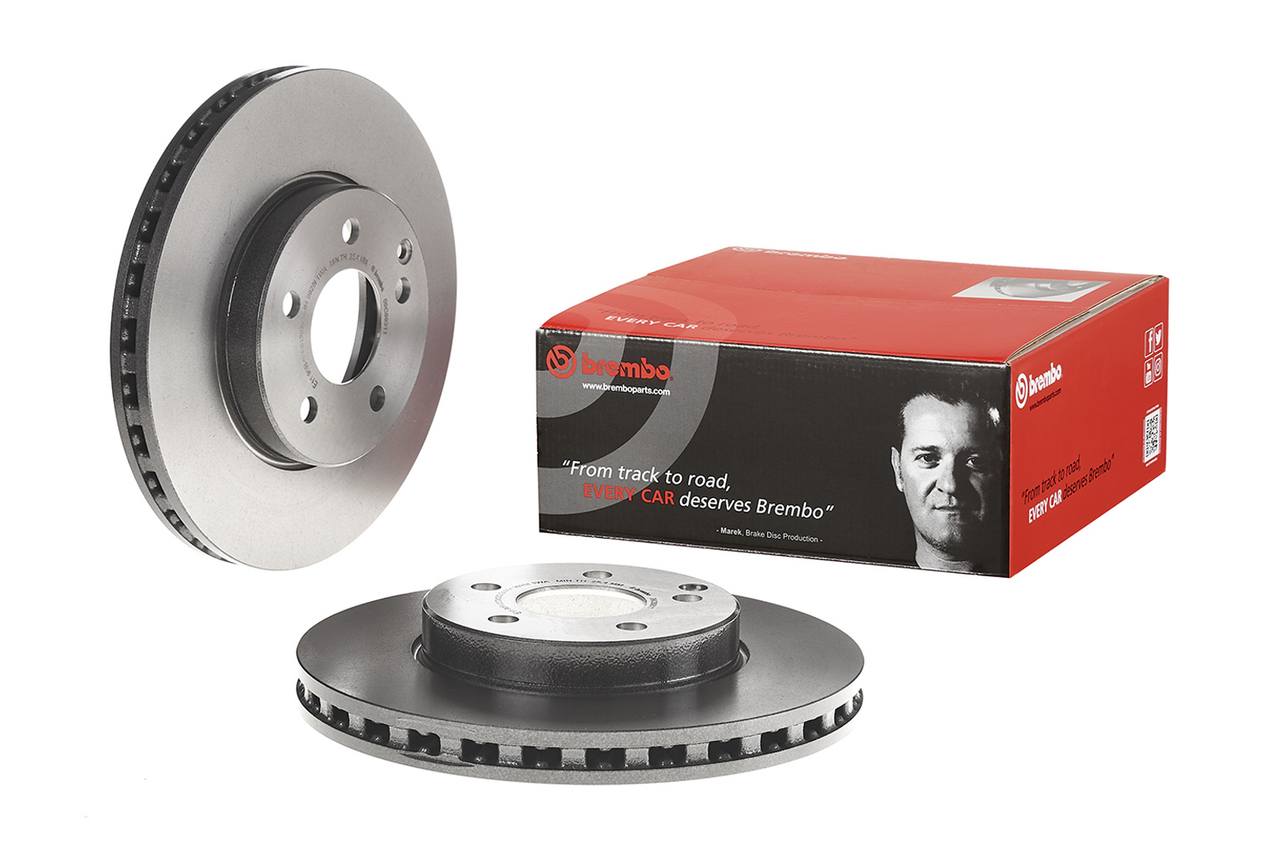 Mercedes Disc Brake Pad and Rotor Kit - Front (295mm) (Ceramic) Brembo