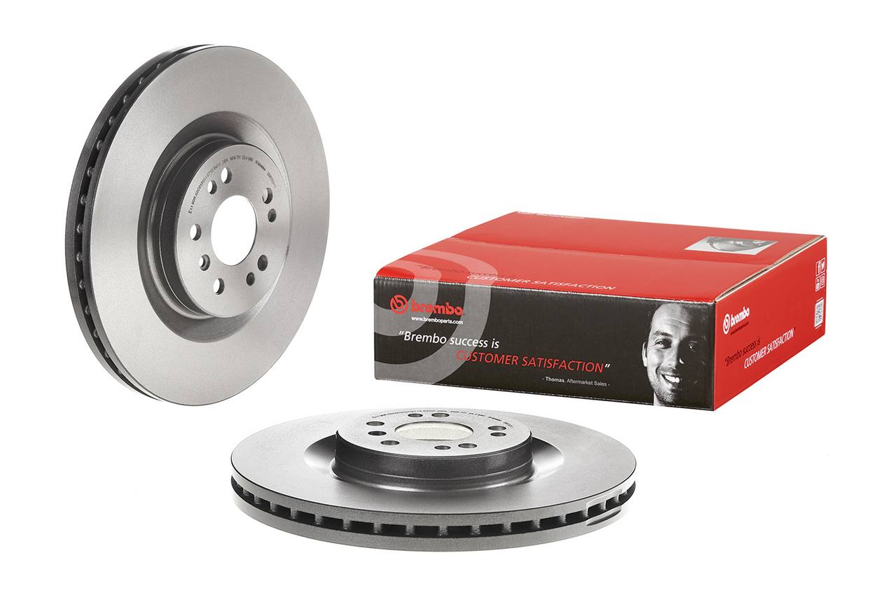 Mercedes Disc Brake Pad and Rotor Kit - Front (350mm) (Ceramic) Brembo