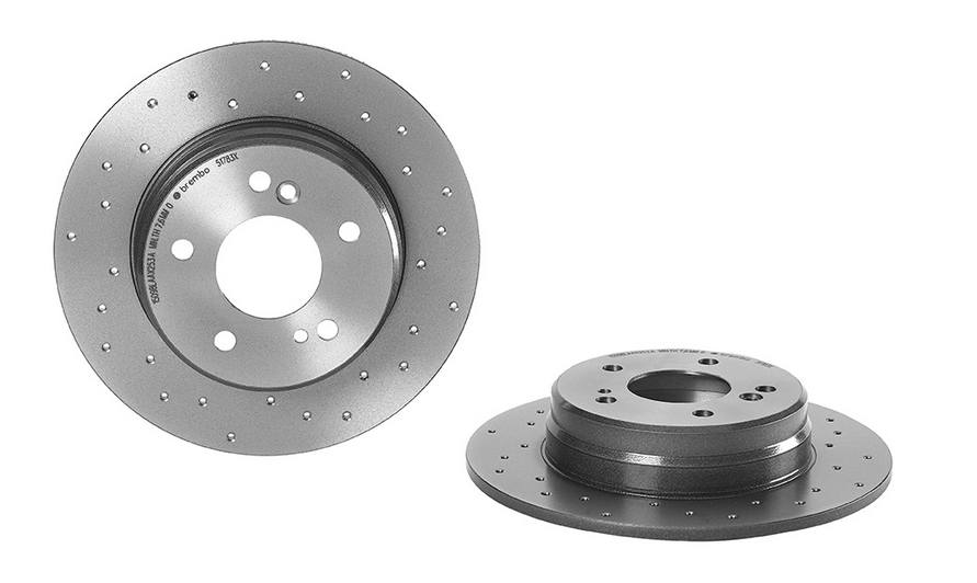 Mercedes Disc Brake Pad and Rotor Kit - Rear (278mm) (Low-Met) (Xtra) Brembo