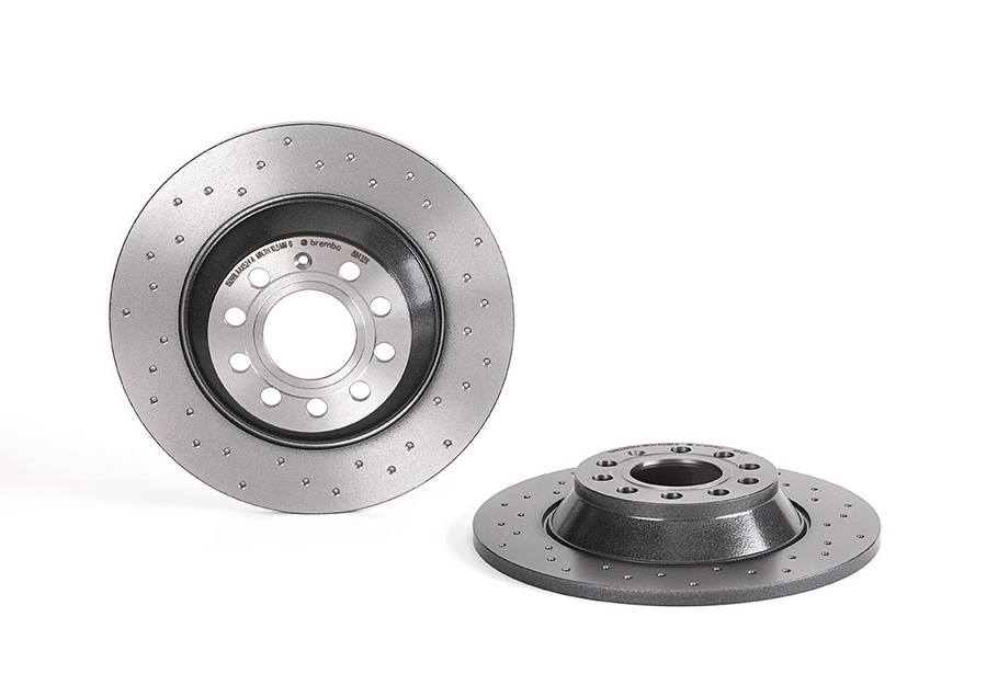 Audi Disc Brake Pad and Rotor Kit - Rear (302mm) (Ceramic) (Xtra) Brembo