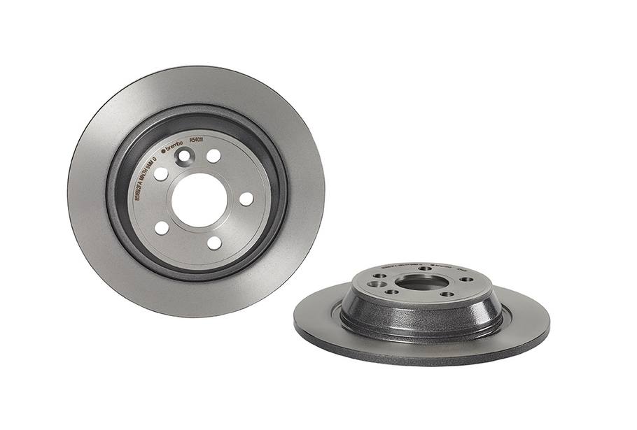 Land Rover Disc Brake Pad and Rotor Kit - Rear (302mm) (Low-Met) Brembo