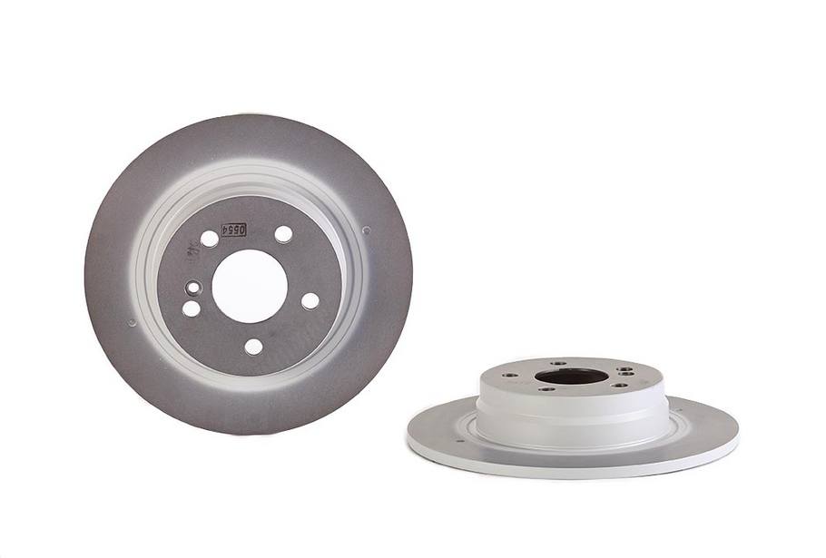 Mercedes Disc Brake Pad and Rotor Kit - Rear (300mm) (Low-Met) Brembo