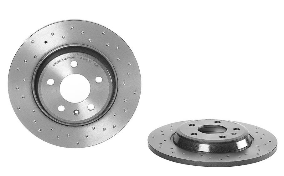 Audi Disc Brake Pad and Rotor Kit - Rear (300mm) (Low-Met) (Xtra) Brembo