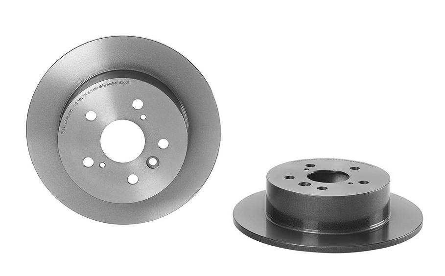 Toyota Lexus Disc Brake Pad and Rotor Kit - Rear (281mm) (Ceramic) Brembo