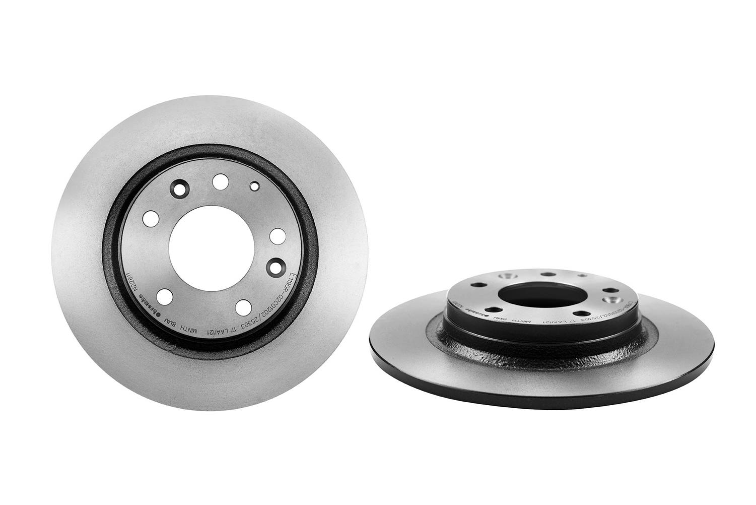 Ford Lincoln Mazda Disc Brake Pad and Rotor Kit - Rear (280mm) (Ceramic) Brembo