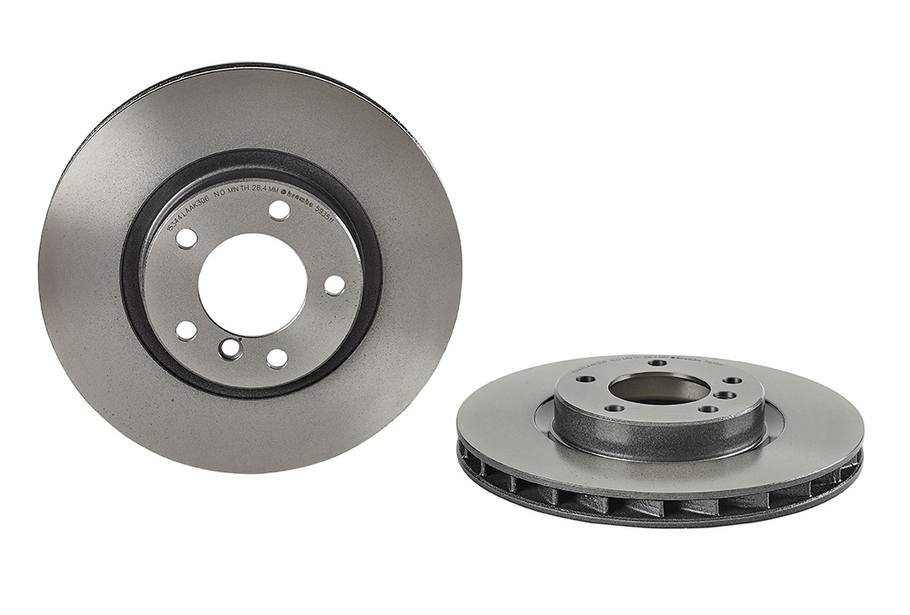 BMW Disc Brake Pad and Rotor Kit - Front (315mm) (Low-Met) Brembo