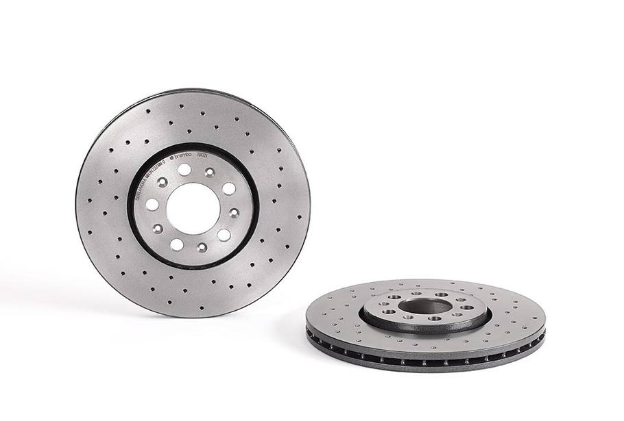 Volkswagen Disc Brake Pad and Rotor Kit - Front (288mm) (Low-Met) (Xtra) Brembo