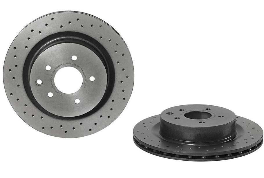 Nissan Disc Brake Pad and Rotor Kit - Rear (322mm) (Ceramic) (Xtra) Brembo