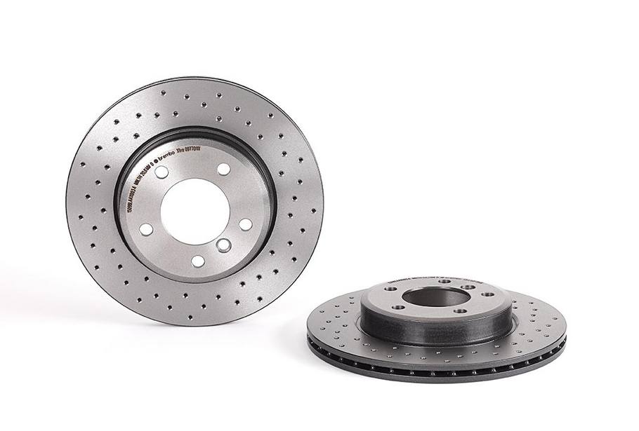 BMW Disc Brake Pad and Rotor Kit - Front (300mm) (Low-Met) (Xtra) Brembo