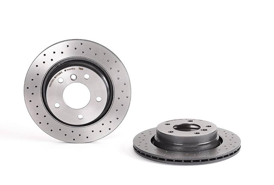 BMW Disc Brake Pad and Rotor Kit - Rear (294mm) (Ceramic) (Xtra) Brembo