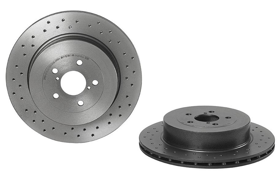 Subaru Disc Brake Pad and Rotor Kit - Rear (316mm) (Ceramic) (Xtra) Brembo