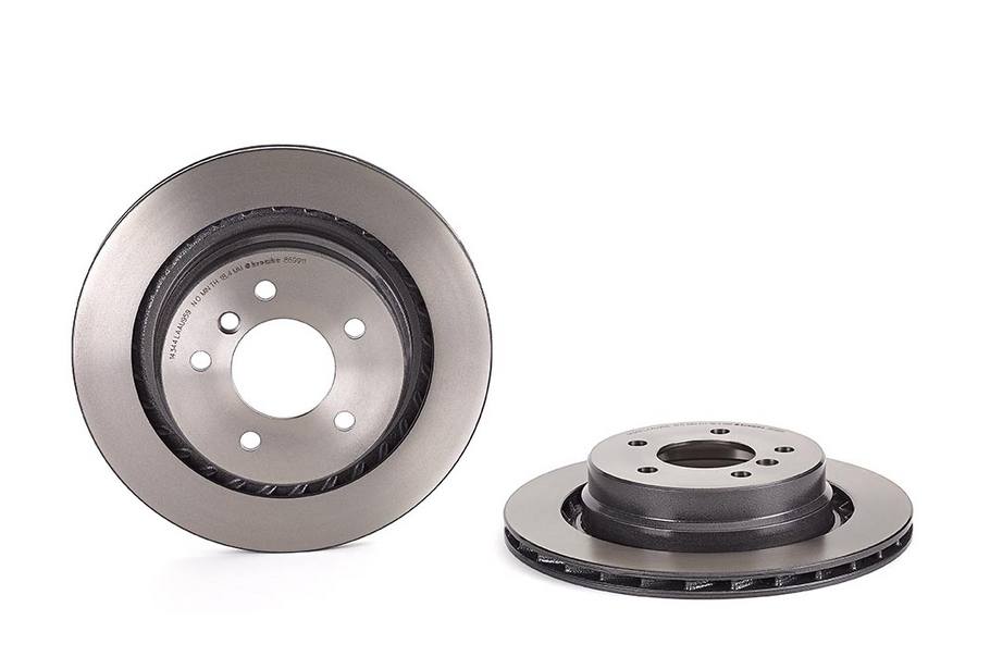 BMW Disc Brake Pad and Rotor Kit - Rear (312mm) (Low-Met) Brembo