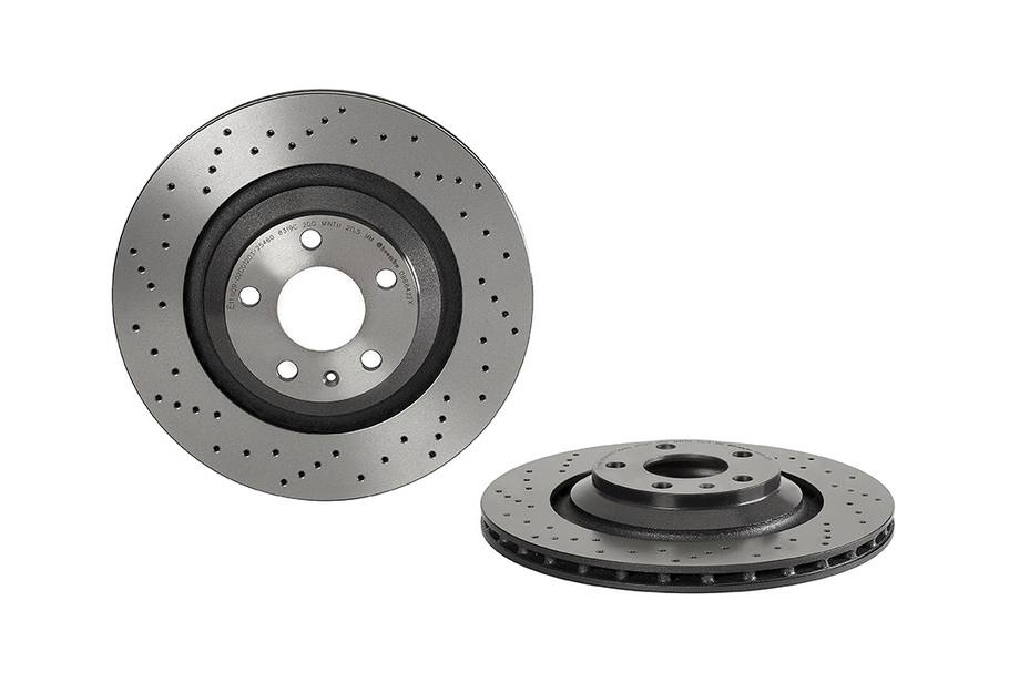 Audi Disc Brake Pad and Rotor Kit - Rear (330mm) (Low-Met) (Xtra) Brembo