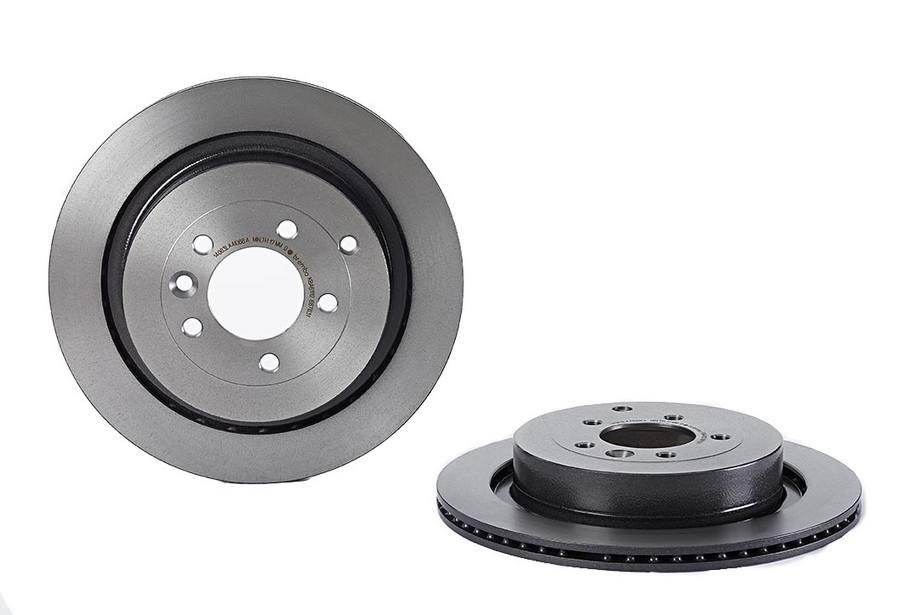 Land Rover Disc Brake Pad and Rotor Kit - Rear (350mm) (Low-Met) Brembo