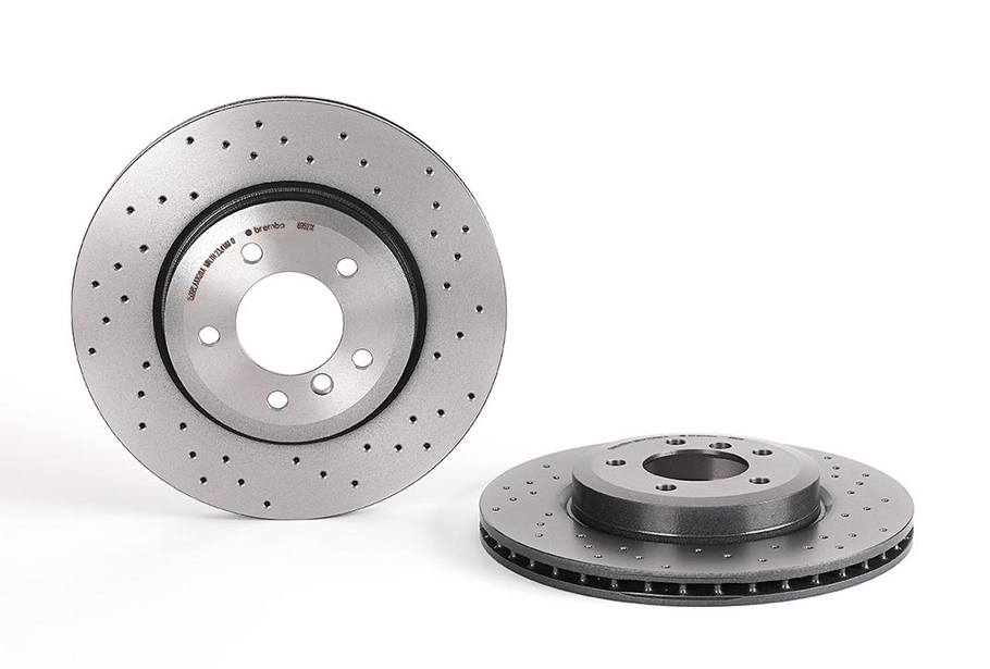 BMW Disc Brake Pad and Rotor Kit - Front (325mm) (Low-Met) (Xtra) Brembo