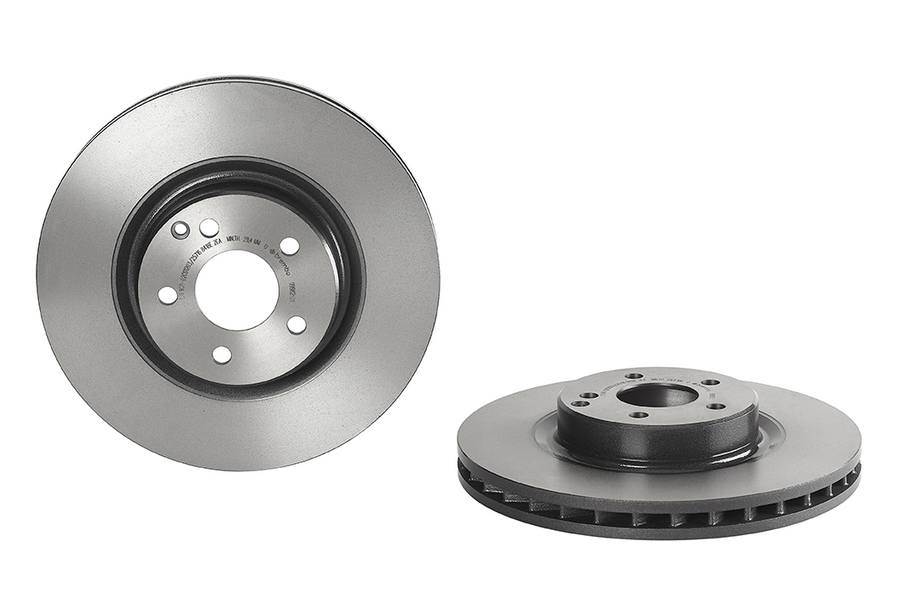 Mercedes Disc Brake Pad and Rotor Kit - Front (330mm) (Low-Met) Brembo