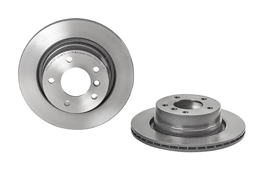 BMW Disc Brake Pad and Rotor Kit - Rear (294mm) (Low-Met) Brembo