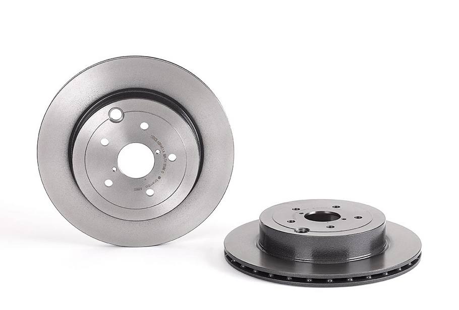 Subaru Disc Brake Pad and Rotor Kit - Rear (316mm) (Ceramic) Brembo