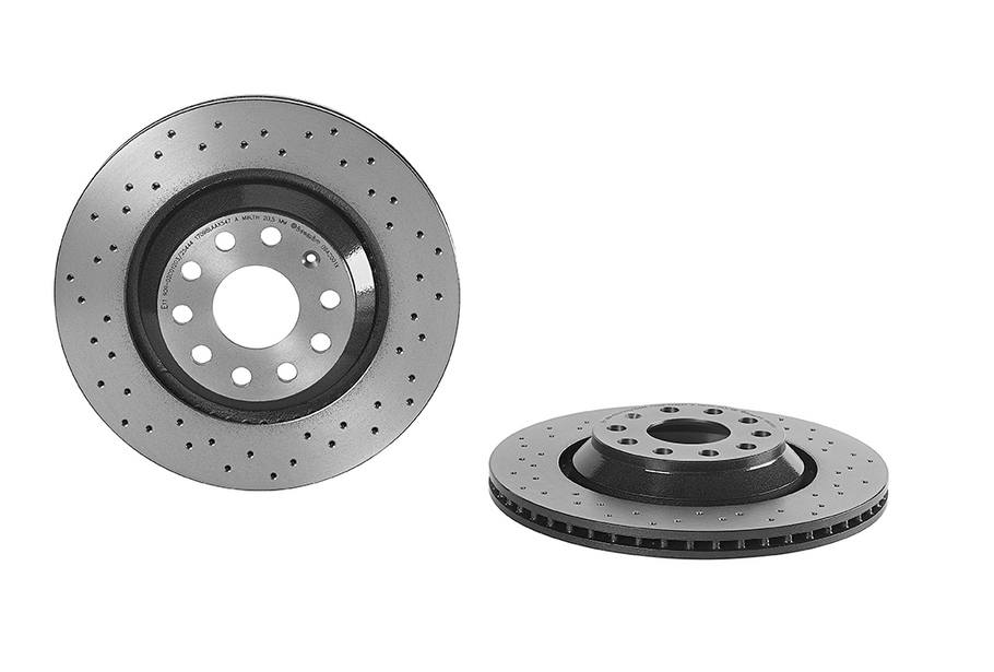 Volkswagen Disc Brake Pad and Rotor Kit - Rear (310mm) (Ceramic) (Xtra) Brembo