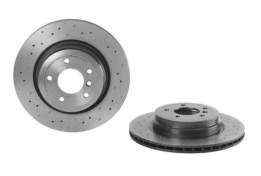 BMW Disc Brake Pad and Rotor Kit - Rear (336mm) (Low-Met) (Xtra) Brembo