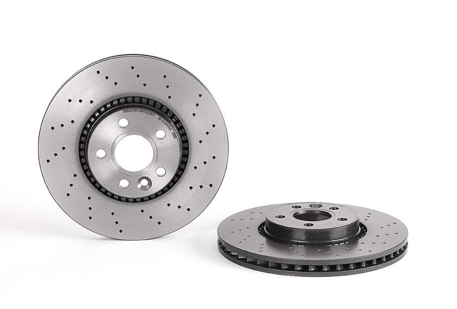 Land Rover Disc Brake Pad and Rotor Kit - Front (316mm) (Low-Met) (Xtra) Brembo