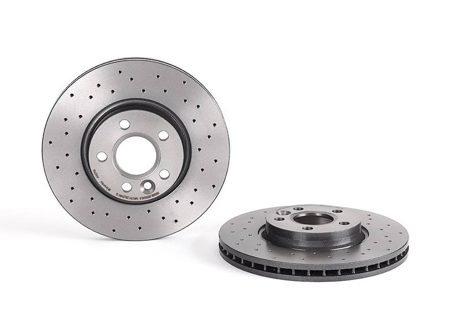 Land Rover Volvo Disc Brake Pad and Rotor Kit - Front (300mm) (Low-Met) (Xtra) Brembo