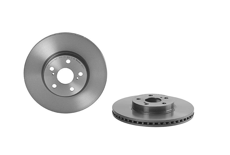 Toyota Disc Brake Pad and Rotor Kit - Front (275mm) (Ceramic) Brembo