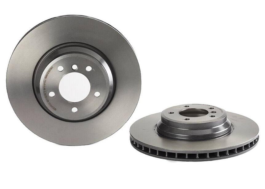 BMW Disc Brake Pad and Rotor Kit - Front (348mm) (Low-Met) Brembo