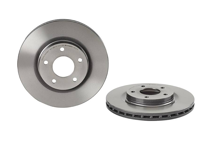 Chrysler Dodge Jeep Disc Brake Pad and Rotor Kit - Front (294mm) (Ceramic) Brembo