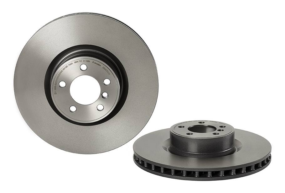 Land Rover Disc Brake Pad and Rotor Kit - Front (380mm) (Low-Met) Brembo