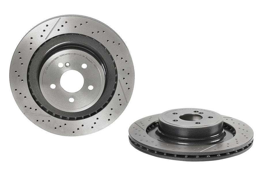 Mercedes Disc Brake Rotor - Rear (360mm) 2124230412 Brembo