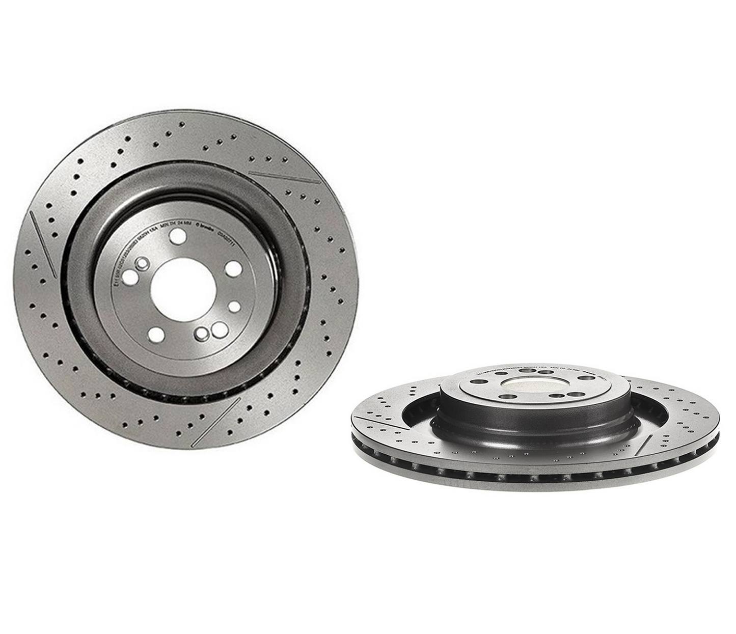 Mercedes Disc Brake Rotor - Rear (360mm) 1974230112 Brembo