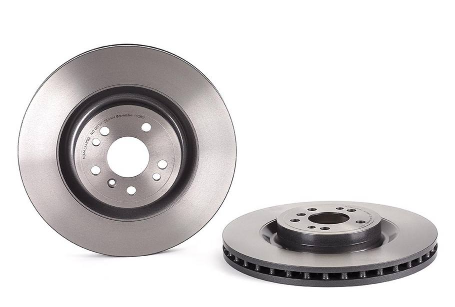 Mercedes Disc Brake Pad and Rotor Kit - Front (350mm) (Low-Met) Brembo