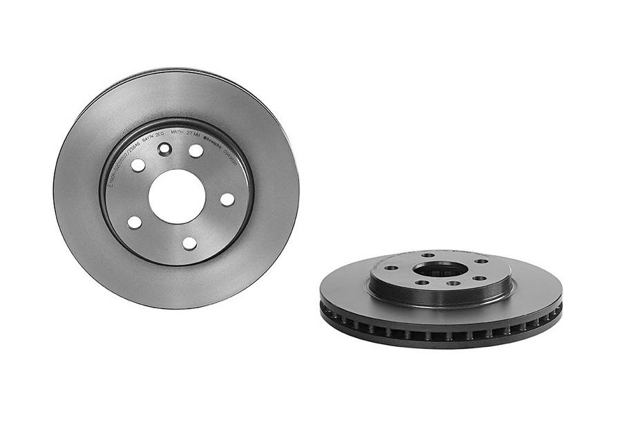 Saab Buick Chevrolet Disc Brake Pad and Rotor Kit - Front (296mm) (Ceramic) Brembo